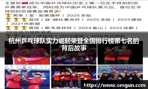 杭州乒乓球队实力崛起荣登全国排行榜第七名的背后故事